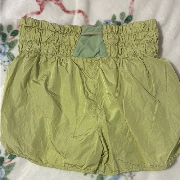 Love Tree High Waist Light Green Ruffled Shorts - Picture 3 of 3